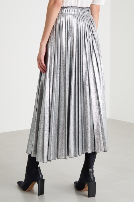 Gonna in georgette laminata