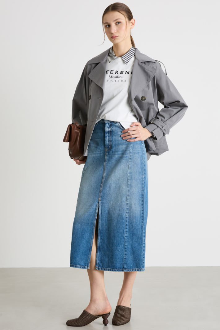 Long denim skirt Intrend
