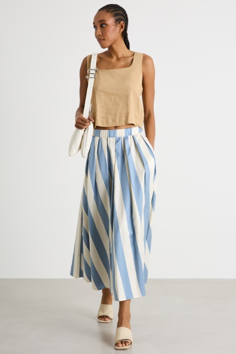 Printed pleated skirt Intrend