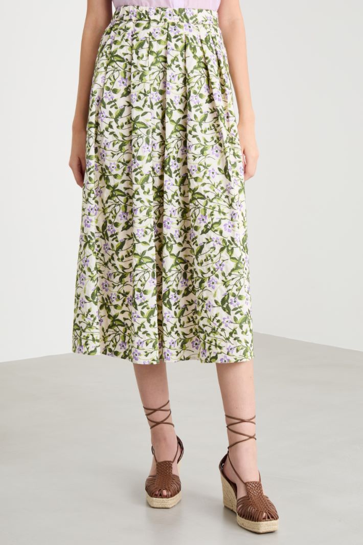 Pleated midi skirt Intrend - 2