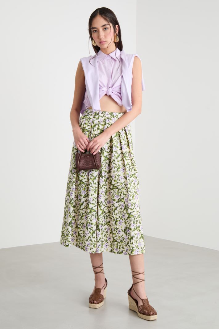 Pleated midi skirt Intrend