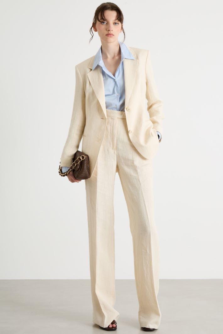 Fitted stretch poplin shirt Intrend