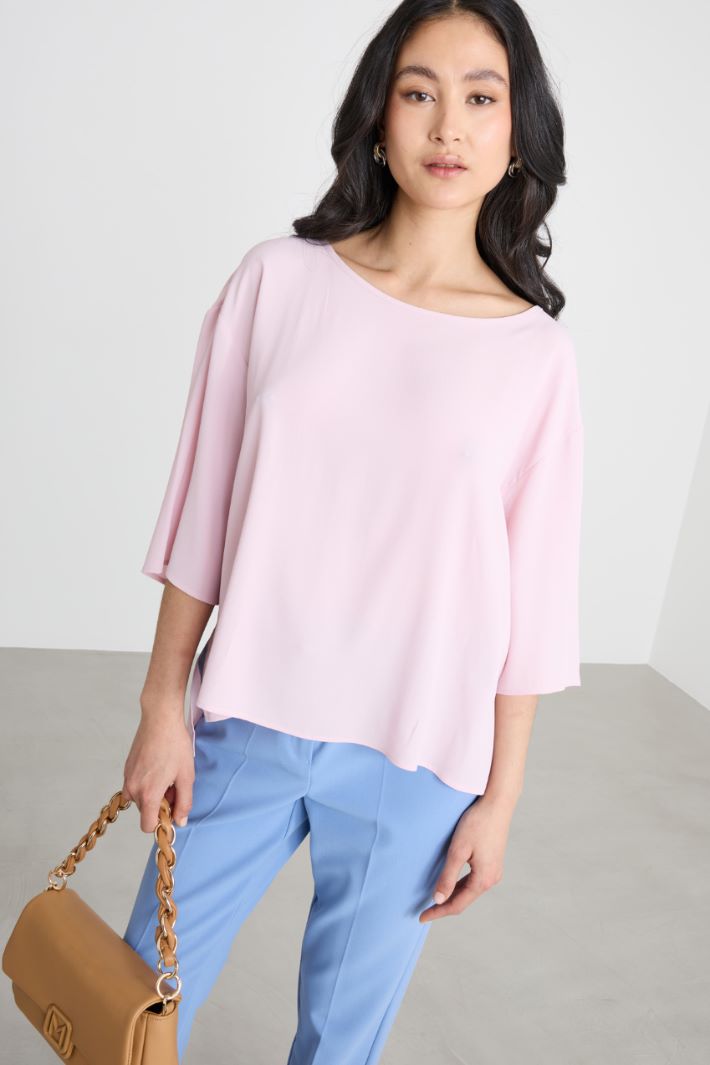 Blusa con fondo asimmetrico Intrend - 2