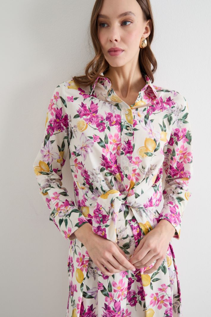 Printed Cotton Muslin Shirt Intrend - 3