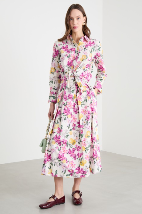 Printed Cotton Muslin Shirt Intrend