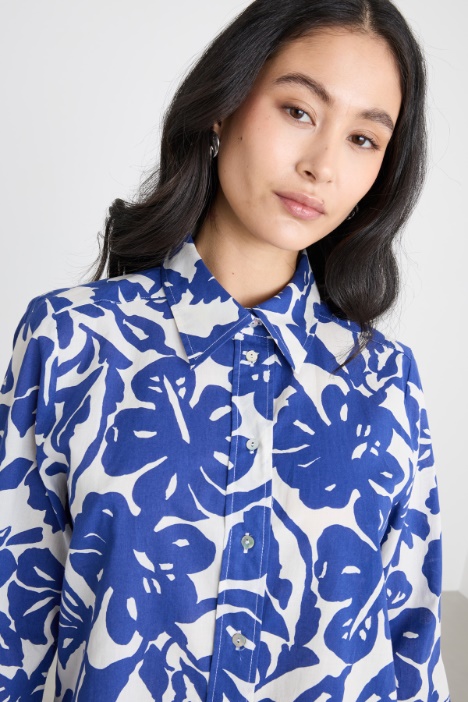 Camicia in mussola con stampa