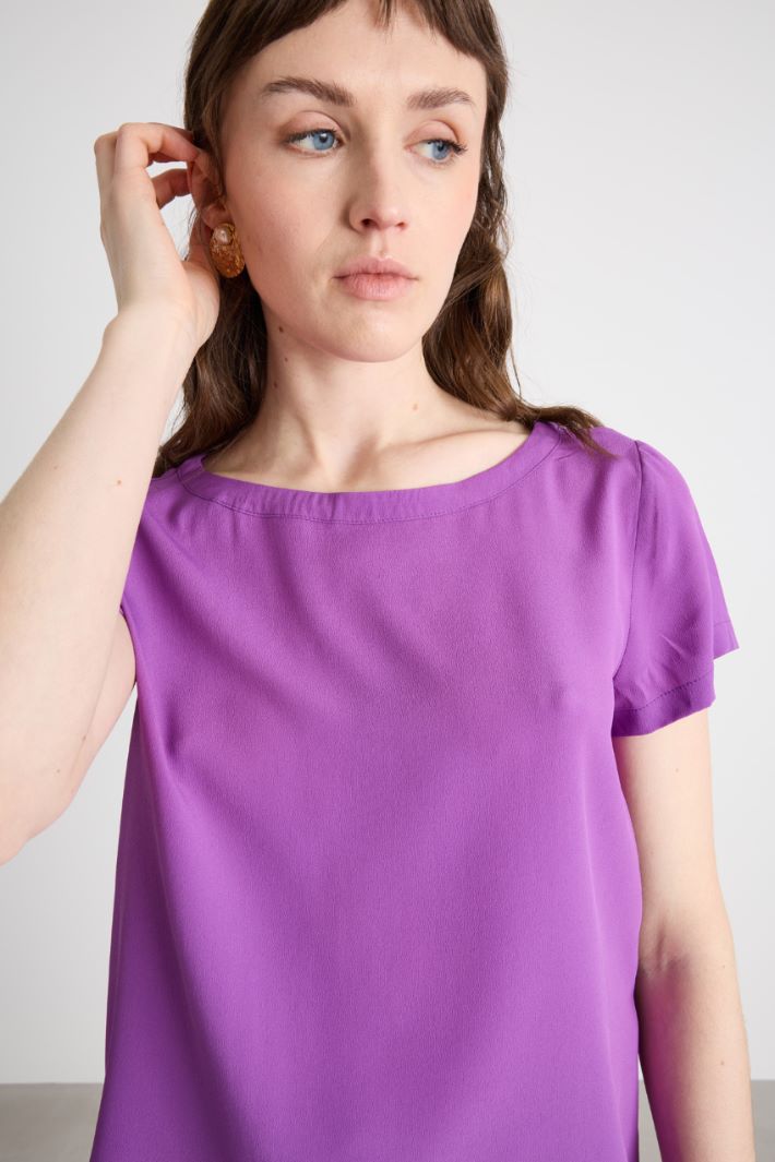Blusa in crepe Intrend - 3