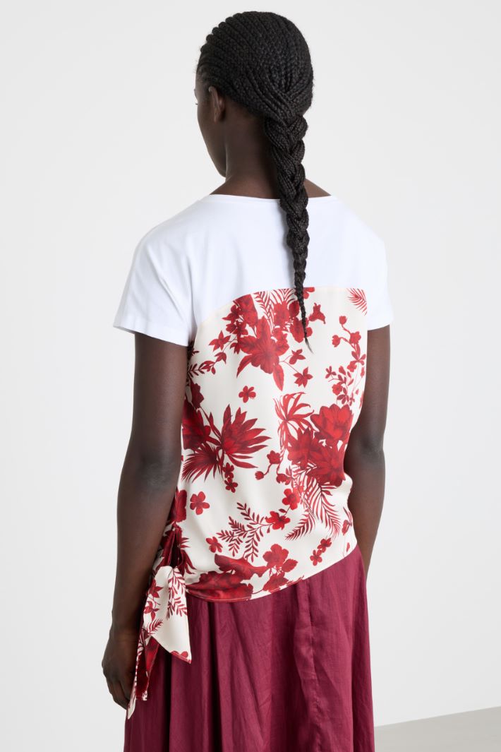 Mixed-material top Intrend - 4