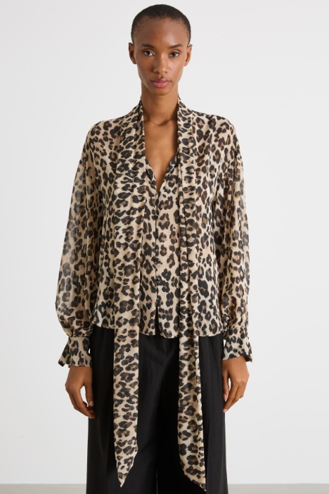 Scarf-tie blouse Intrend