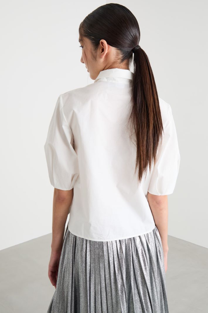 Boxy poplin shirt Intrend - 4