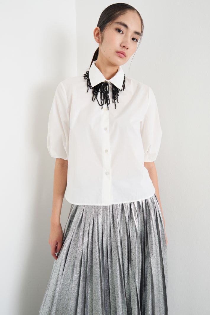 Boxy poplin shirt Intrend - 2