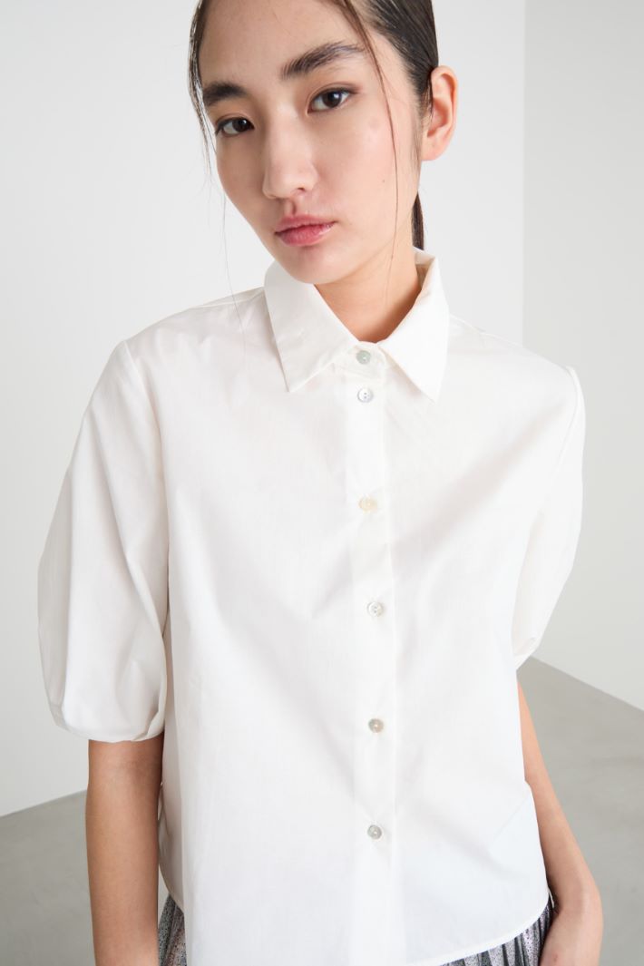 Boxy poplin shirt Intrend - 3