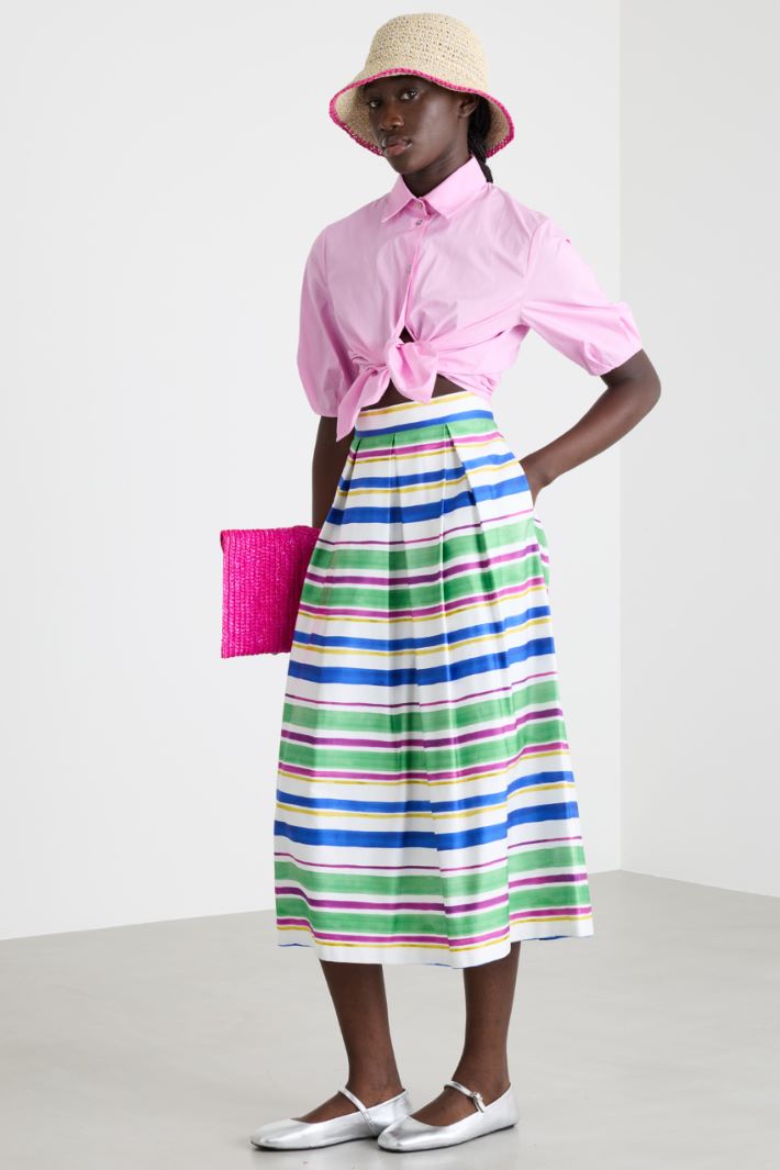 Camicia boxy in popeline Intrend