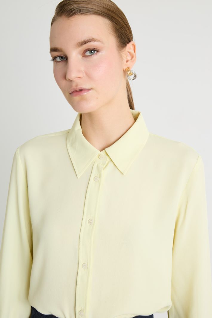 Flowing blouse in crepe de chine Intrend - 3