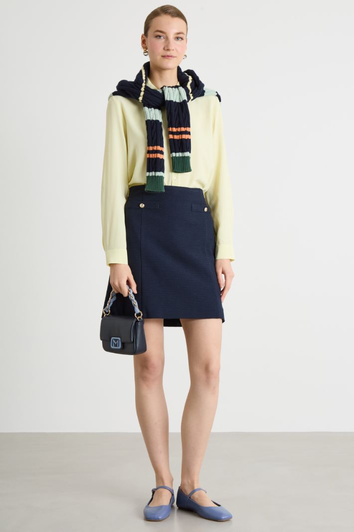 Flowing blouse in crepe de chine Intrend