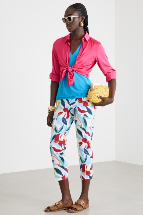 Camicia in raso leggero stretch Intrend