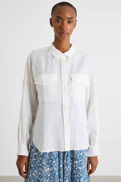 Linen utility shirt Intrend