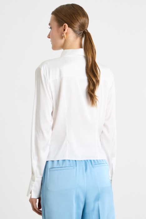 Camicia con drappeggio