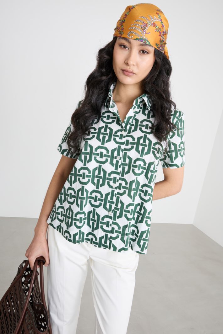 Camicia stampata a manica corta Intrend - 2