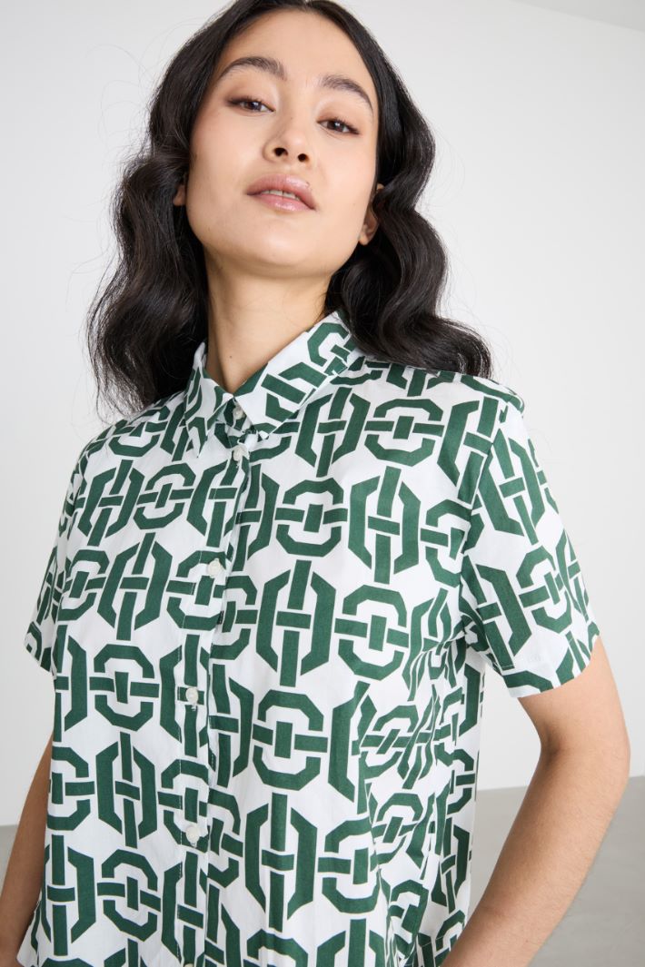 Camicia stampata a manica corta Intrend - 3