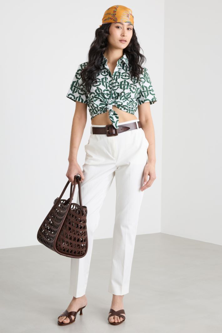 Camicia stampata a manica corta Intrend