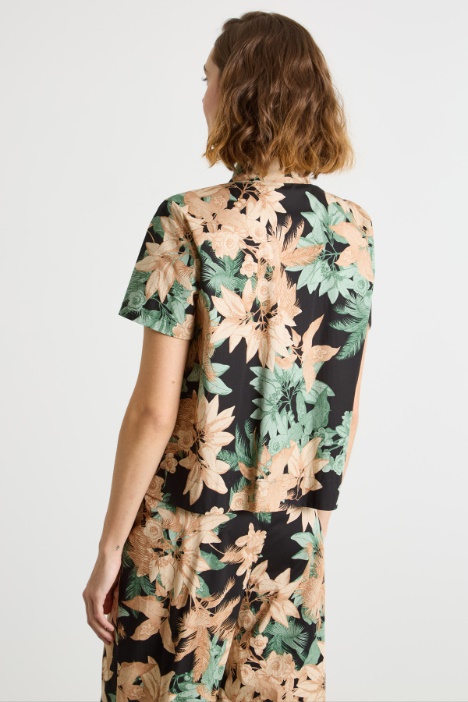 Camicia stampata a manica corta