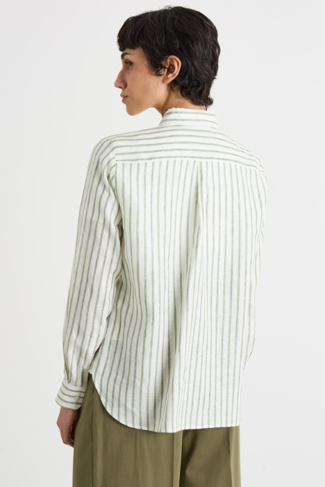 Camicia con motivo gessato