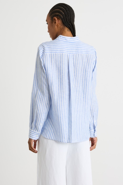 Camicia con motivo gessato