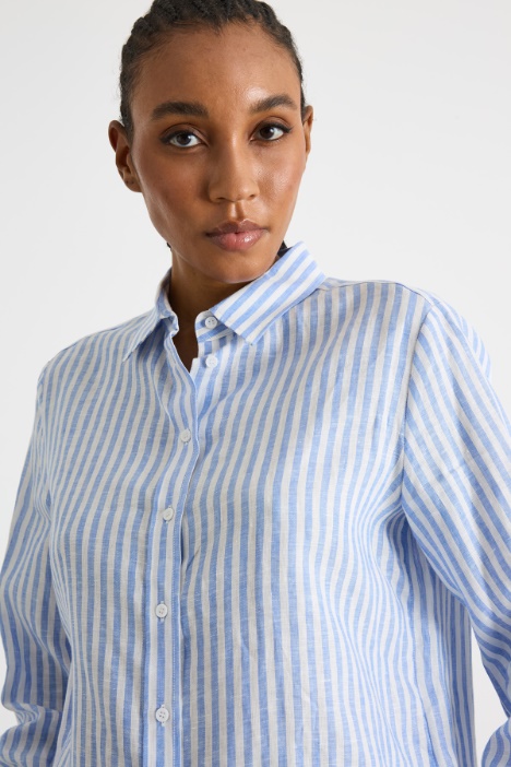 Camicia con motivo gessato