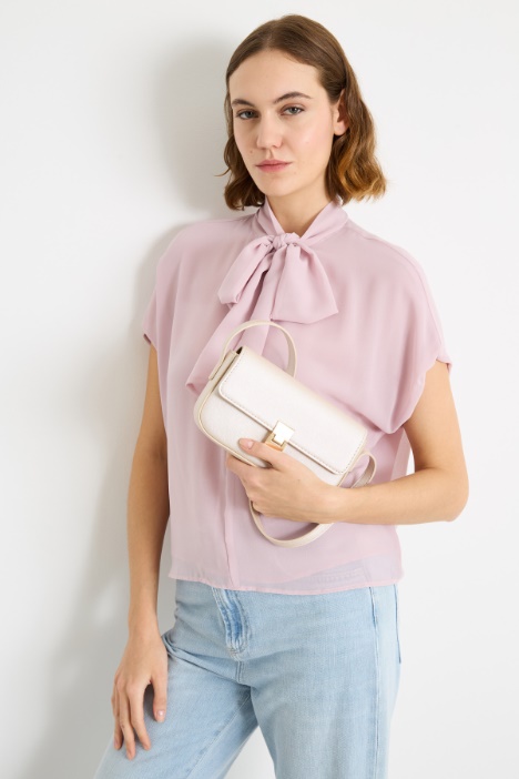 Georgette blouse with scarf collar Intrend