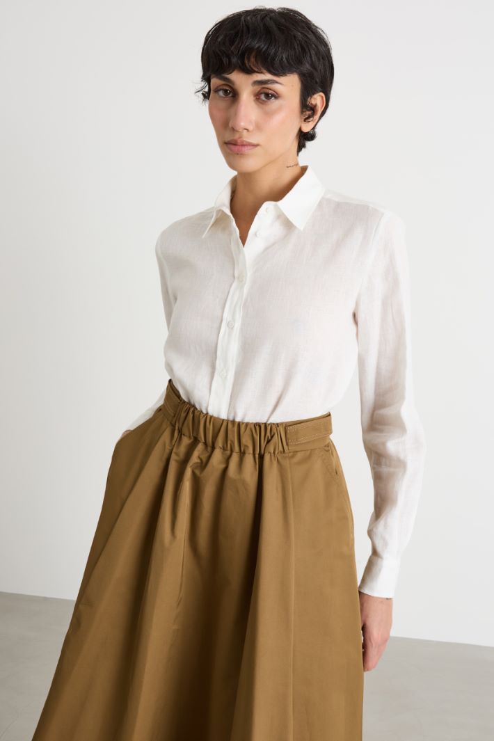 Straight-cut linen shirt Intrend - 2