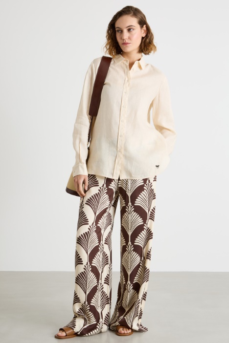 Straight-cut linen shirt Intrend