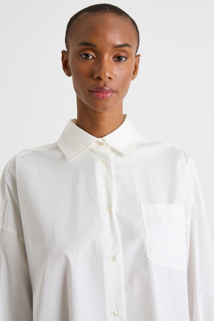 Oversized poplin shirt Intrend - 3
