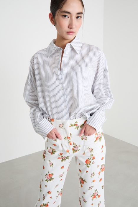 Oversized poplin shirt Intrend