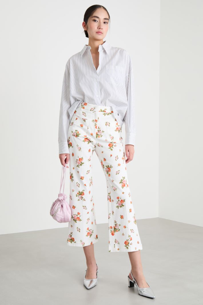 Oversized poplin shirt Intrend