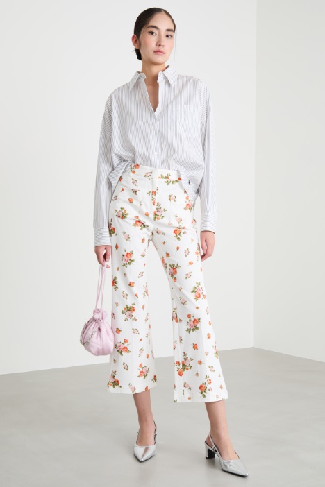 Oversized poplin shirt Intrend