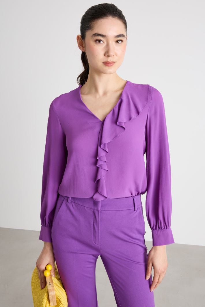 Blusa con volant Intrend - 2