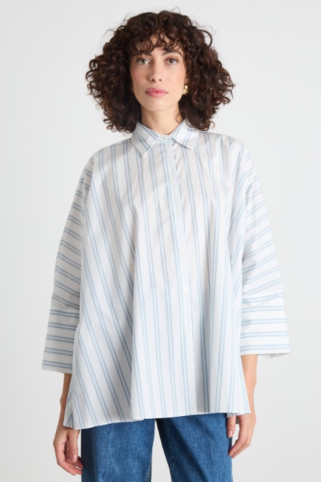Wide-fit poplin shirt Intrend