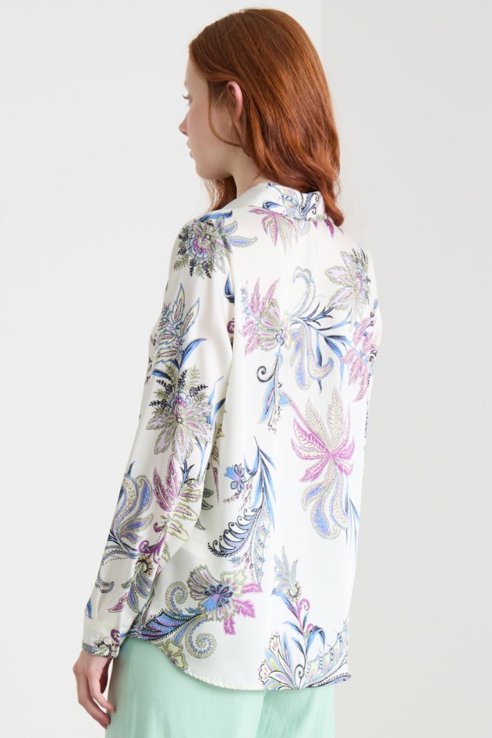 Printed twill shirt Intrend - 4