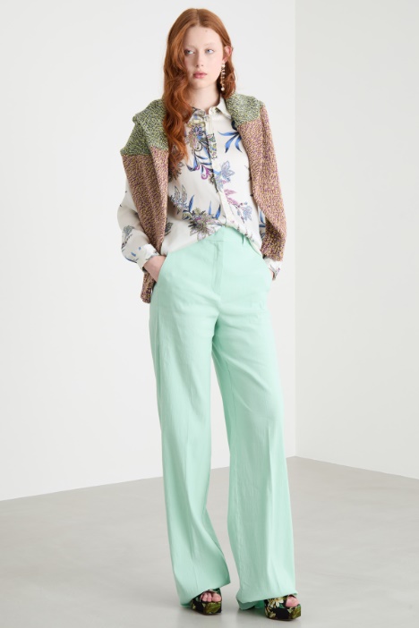 Printed twill shirt Intrend