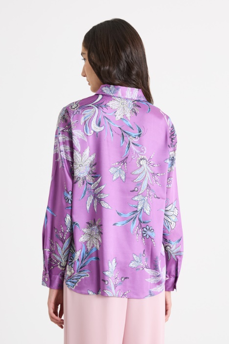 Camicia in twill stampato