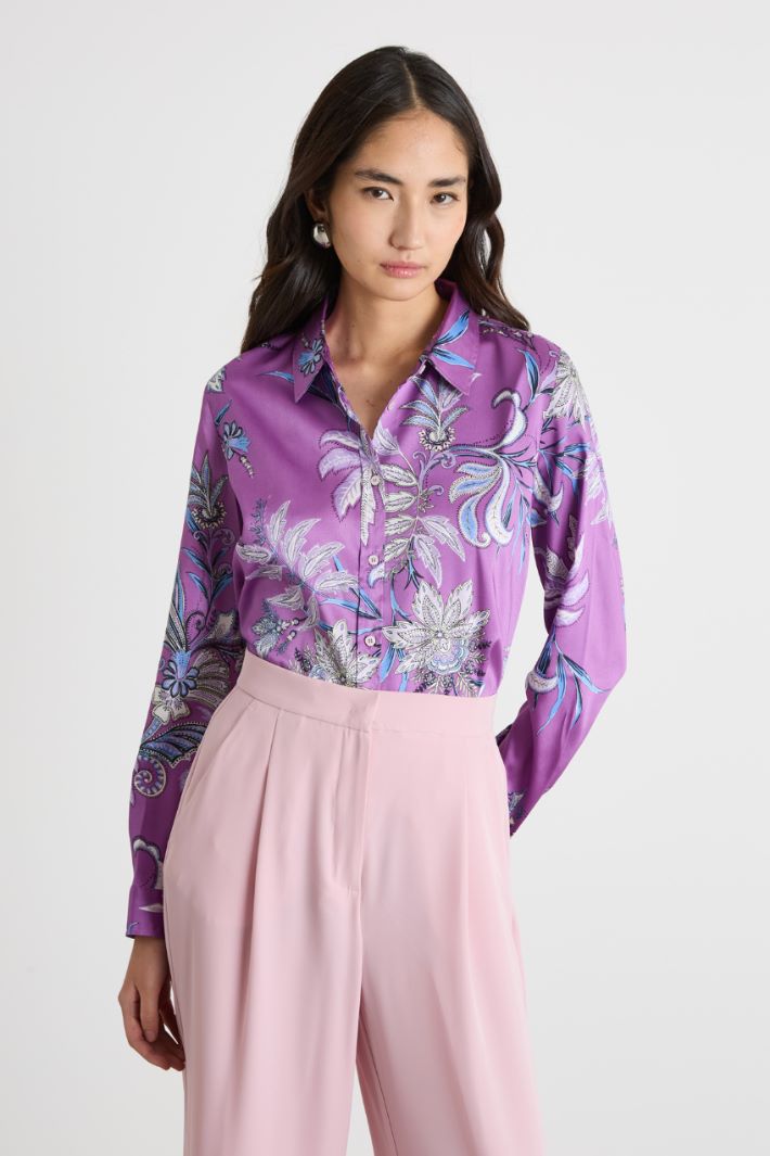 Camisa de twill estampado Intrend - 2