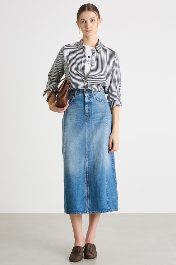 Printed twill shirt Intrend