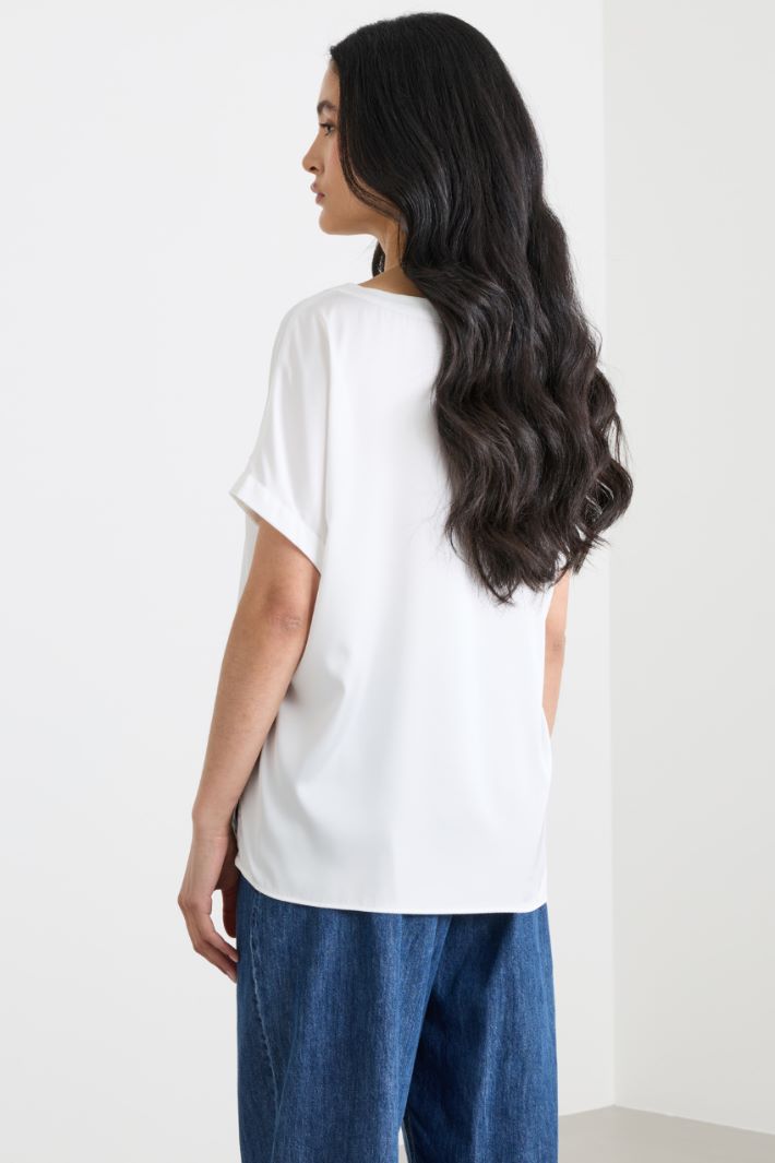 Blusa in raso stretch Intrend - 4