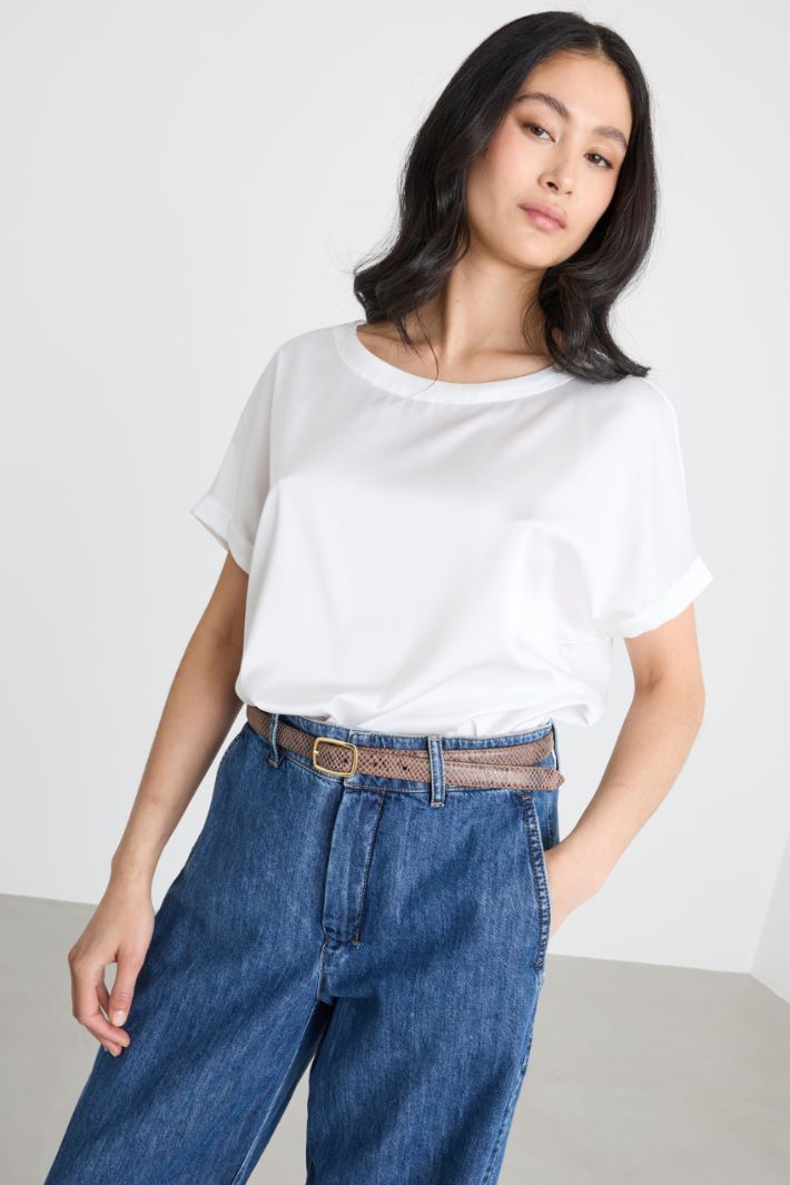 Blusa in raso stretch Intrend - 2