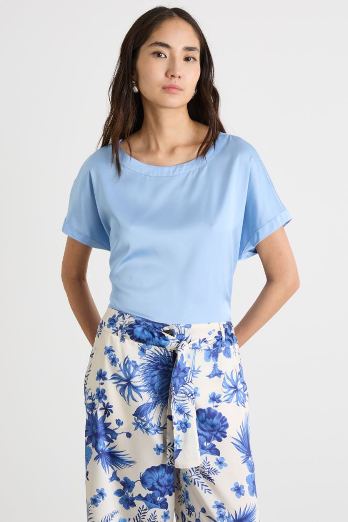 Stretch satin blouse Intrend - 2