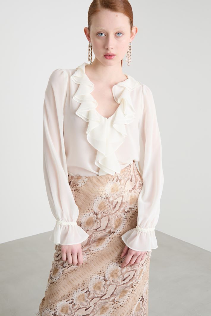Blusa con rouche Intrend - 2