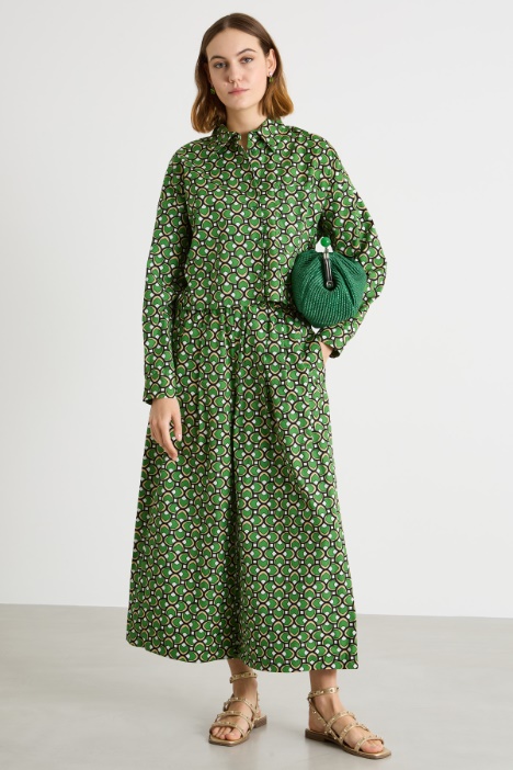 Asymmetric printed shirt Intrend