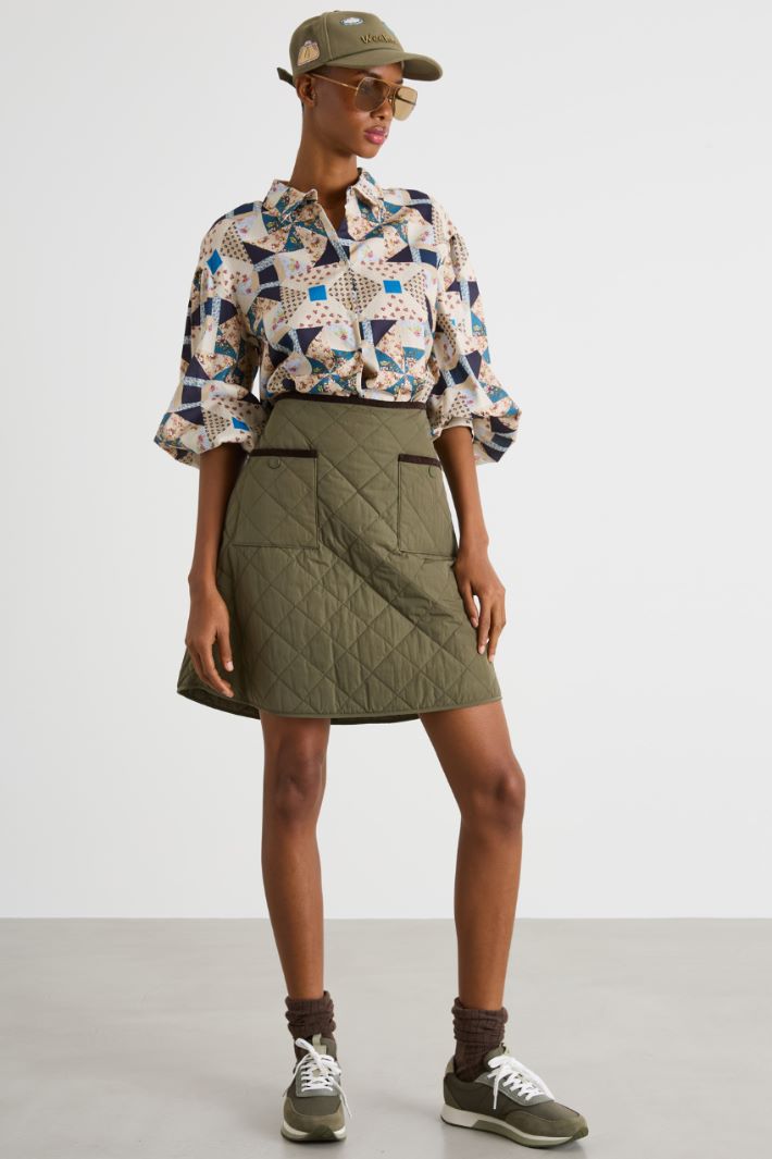 Patchwork-print shirt Intrend