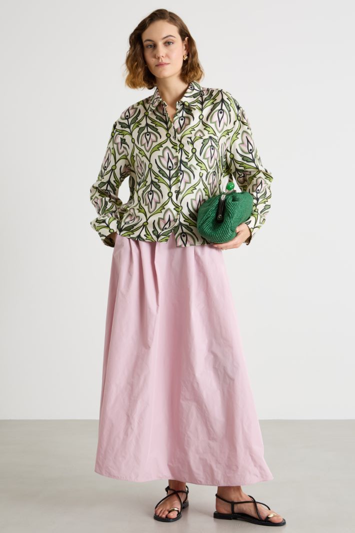 Printed twill blouse Intrend